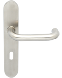 Srebrna klamka z dziurką na klucz