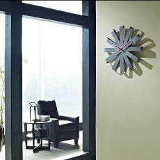  Ribbon Stainless Steel Wall Clock