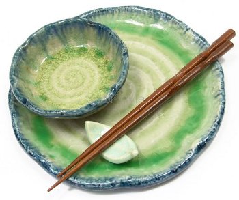 Klasyczna miska do sosu, ceramika japońska, Wabi Style